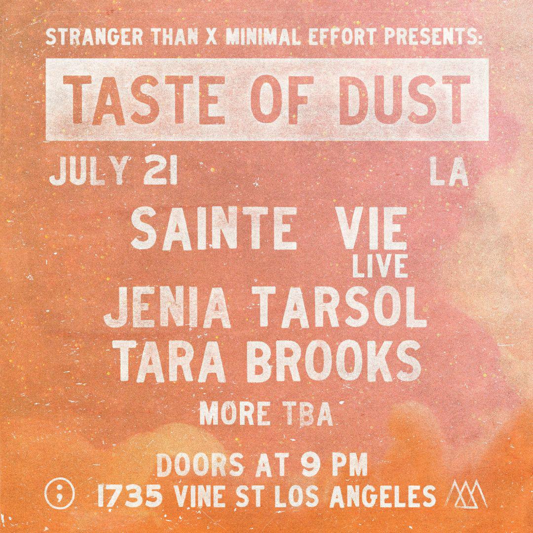 taste the dust tour
