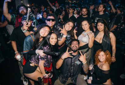 Guests posing ar Slander b2b NGHTMRE at Avalon Hollywood in Hollywood, CA