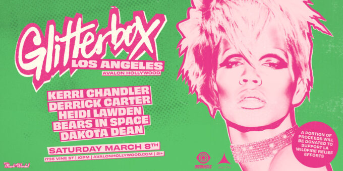 Glitterbox at Avalon Hollywood Nightclub Event Flyer March 8