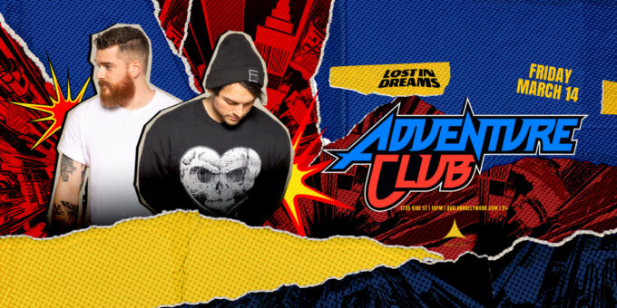 Adventure Club at Avalon LA in Hollywood Nightclub Event Flyer March 14