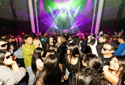 Guests posing at Reggaeton Rave at Avalon Hollywood in Hollywood, CA