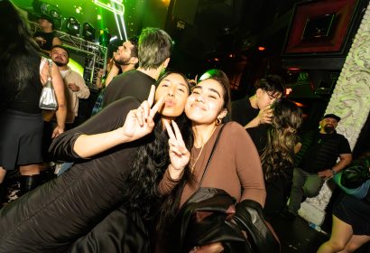 Guests posing at Reggaeton Rave at Avalon Hollywood in Hollywood, CA