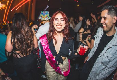 Guests posing at Bear Grillz at Avalon Hollywood in Hollywood, CA