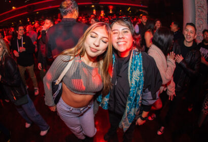 Guests posing at Laidback Luke at Avalon Hollywood in Hollywood, CA