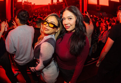 Guests posing at Laidback Luke at Avalon Hollywood in Hollywood, CA