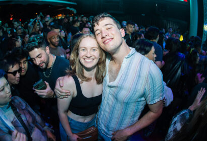 Guests posing at Laidback Luke at Avalon Hollywood in Hollywood, CA