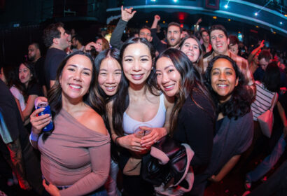 Guests posing at Laidback Luke at Avalon Hollywood in Hollywood, CA