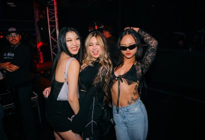 Guests posing at Feels So Close at Avalon Hollywood in Hollywood, CA