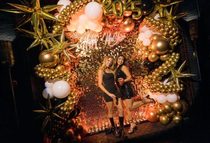 Guests posing on New Year's Eve at Diplo djing at Avalon Hollywood at Hollywood, CA