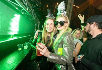 Guests posing on New Year's Eve at Diplo djing at Avalon Hollywood at Hollywood, CA