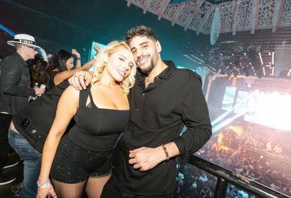 Guests posing on New Year's Eve at Diplo djing at Avalon Hollywood at Hollywood, CA