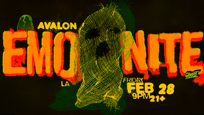 Emo Nite at Avalon Hollywood Nightclub Event Flyer Feb 28