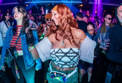 Guests posing at Glitterbox at Avalon Hollywood in Hollywood, CA