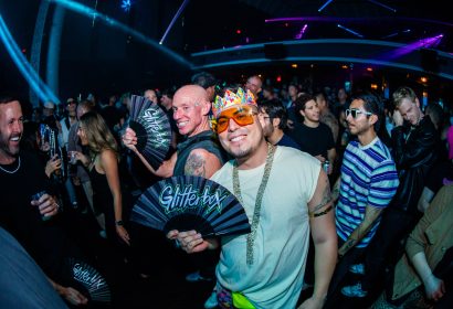 Guests posing at Glitterbox at Avalon Hollywood in Hollywood, CA