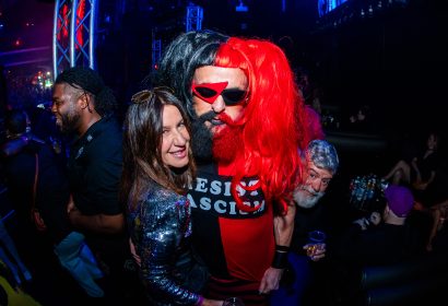 Guests posing at Glitterbox at Avalon Hollywood in Hollywood, CA