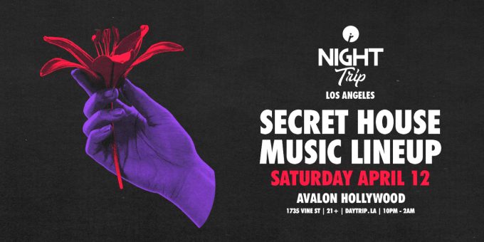 Night Trip at Avalon Hollywood in LA Nightclub Event Flyer April 12