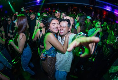 Guests posing at Gasolina at Avalon Hollywood in Hollywood, CA