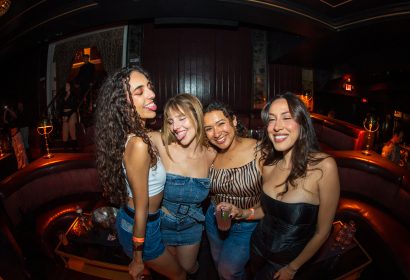 Guests posing at Gasolina at Avalon Hollywood in Hollywood, CA