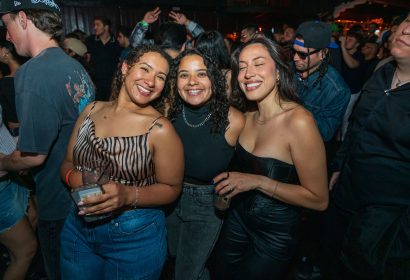 Guests posing at Gasolina at Avalon Hollywood in Hollywood, CA