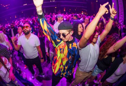 Guests posing at Ferry Corsten at Avalon Hollywood in Hollywood, CA