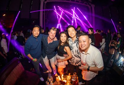 Guests posing at Ferry Corsten at Avalon Hollywood in Hollywood, CA