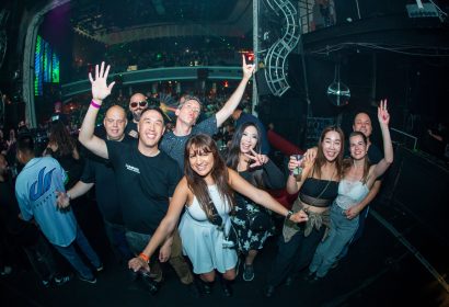 Guests posing at Ferry Corsten at Avalon Hollywood in Hollywood, CA