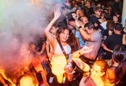 Guests posing at Ferry Corsten at Avalon Hollywood in Hollywood, CA
