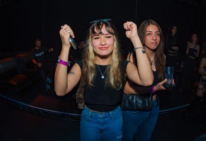 Guests posing at Fatima Hajji at Avalon Hollywood