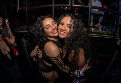 Guests posing at Fatima Hajji at Avalon Hollywood
