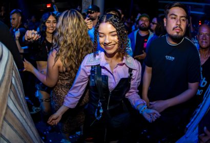 Guests posing at Fatima Hajji at Avalon Hollywood