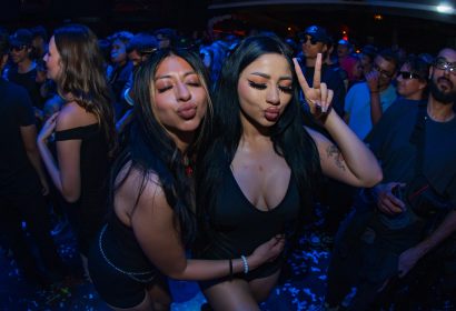 Guests posing at Fatima Hajji at Avalon Hollywood
