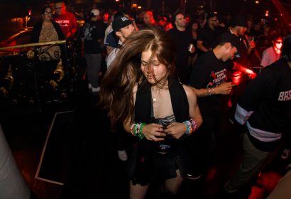 Guests posing at Fatima Hajji at Avalon Hollywood