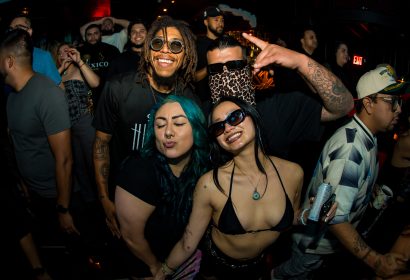 Guests posing at Fatima Hajji at Avalon Hollywood