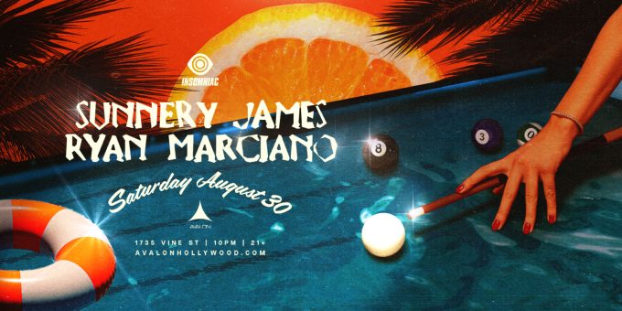 Sunnery James & Ryan Marciano at Avalon Hollywood in LA Nightclub Event Flyer Date
