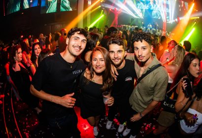 Guests posing at Time Machine at Avalon Hollywood in Hollywood, CA