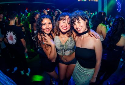 Guests posing at Time Machine at Avalon Hollywood in Hollywood, CA
