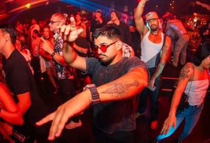 Guests posing at Mark Knight Toolroom Records at Avalon Hollywood in Hollywood, CA