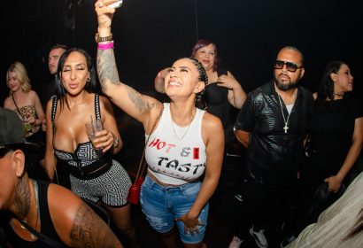 Guests posing at Mark Knight Toolroom Records at Avalon Hollywood in Hollywood, CA