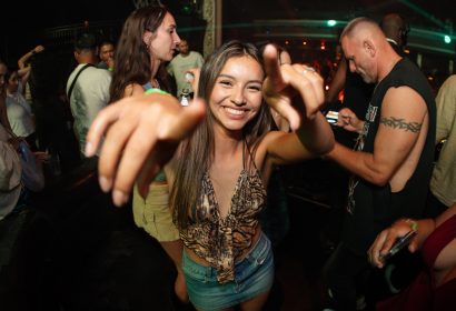 Guests posing at Mark Knight Toolroom Records at Avalon Hollywood in Hollywood, CA
