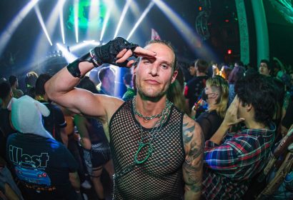 Guests posing at Space Laces at Avalon Hollywood in Hollywood, CA