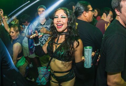 Guests posing at Space Laces at Avalon Hollywood in Hollywood, CA
