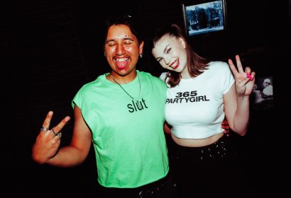 Guests posing at Party Girl at Avalon Hollywood in Hollywood, CA