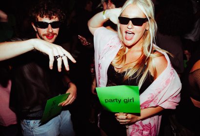Guests posing at Party Girl at Avalon Hollywood in Hollywood, CA
