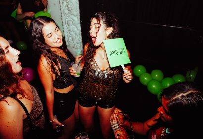 Guests posing at Party Girl at Avalon Hollywood in Hollywood, CA