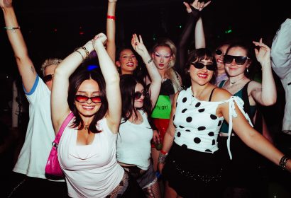Guests posing at Party Girl at Avalon Hollywood in Hollywood, CA