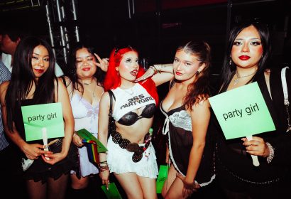 Guests posing at Party Girl at Avalon Hollywood in Hollywood, CA