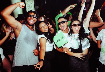 Guests posing at Party Girl at Avalon Hollywood in Hollywood, CA