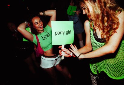 Guests posing at Party Girl at Avalon Hollywood in Hollywood, CA