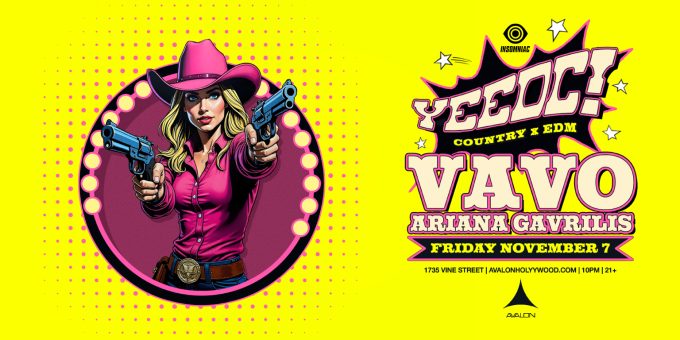 YeeDC at Avalon Hollywood in LA Nightclub Event Flyer Nov 7